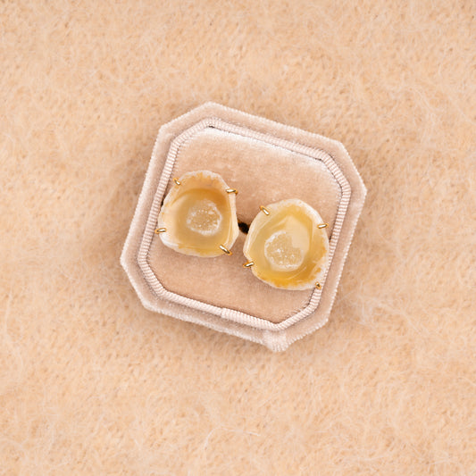 Geode ringen paar 'Cherish' - Ethereal Souls collectie