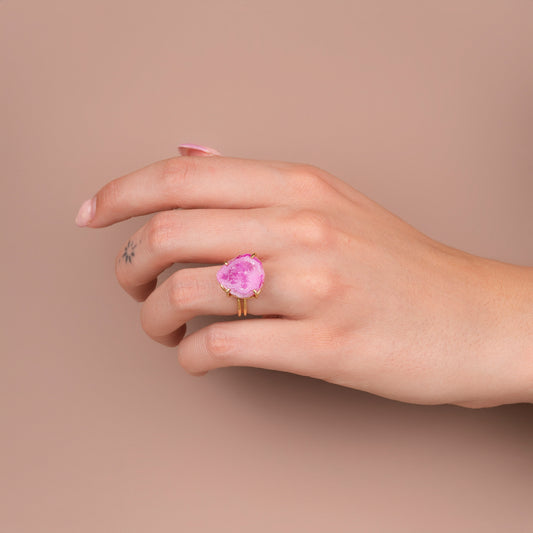 Geode ring - Flora