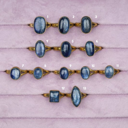 Kyaniet ringen - Geslepen